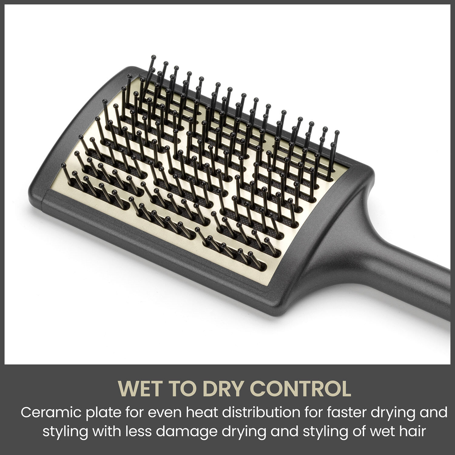 Wet to Dry Ceramic Paddle Hair Brush